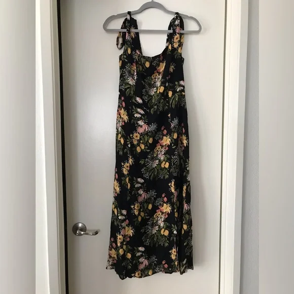 Reformation Twilight dress lemon print SZ 10 - Picture 5 of 9